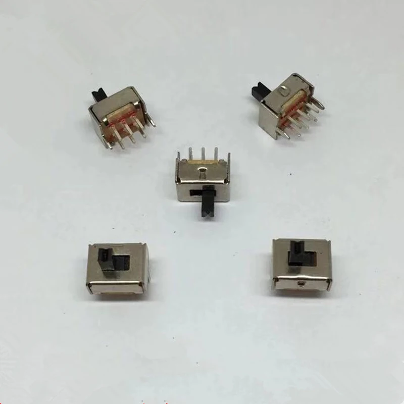 10Pcs SS22D07สลับสวิทช์สวิทช์มินิสไลด์6pin