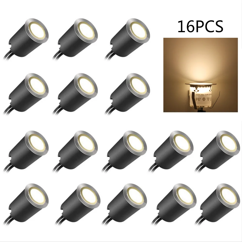 12V Led na taras światła IP67 wodoodporne podziemne lampy wpuszczone krajobraz Spotlight ścieżka ogrodowa schody światło podłogowe ue/US/UK/AU