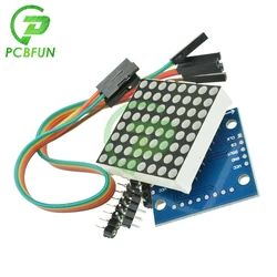 8x8 8*8 MAX7219 Dot Led Matrix Modulo MCU Display A LED Modulo di Controllo Per Arduino 5V modulo di interfaccia con Cavo