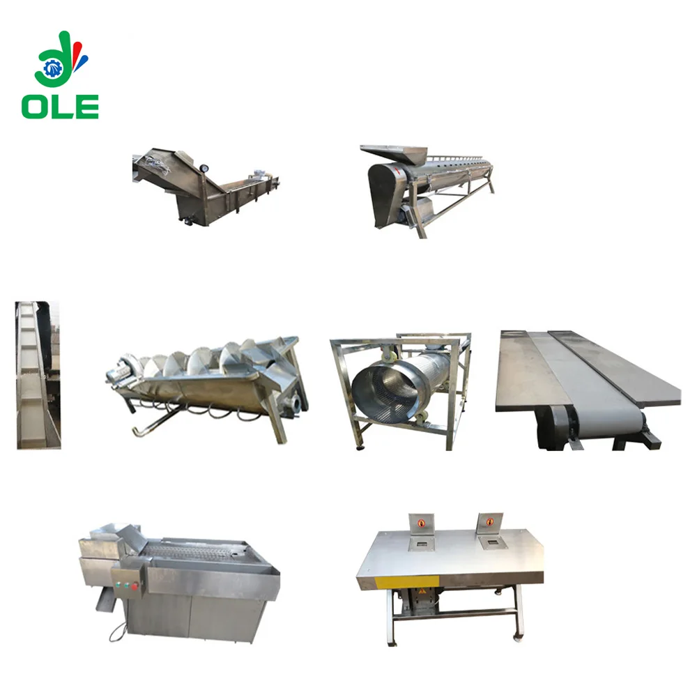 Industrial 2000kg/h Chicken Feet Processing Machihne