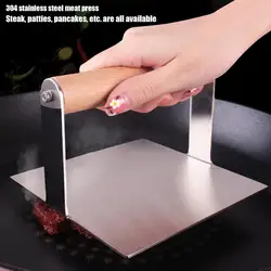 Stainless Steel Burger Press For Griddle, Non-Stick Square Bacon Grill Press Burger Smasher Professional Griddle Accessories Kit