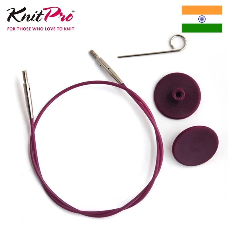 KnitPro Interchangeable Knitting Needle Cable Purple Cable