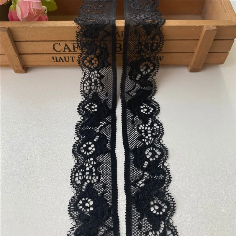 5yards/lot Stretch Elastic Lace Ribbon Trims Lace Trimmings Sewing Lace Fabric Clothing Accessories Lace Applique Wedding Dress