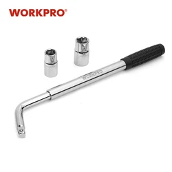 WORKPRO Telescoping Wrench Car Repair Tool Kits Auto Spanner Lug for Car Wrench with Socket set