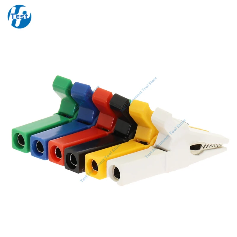 1pcs Battery Test Clip 55MM 85MM Alligator Clip For Banana Plug 4mm Cable Probes Crocodile Clip 10A 30A