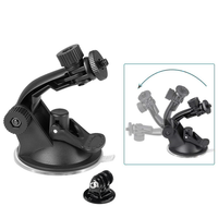 Glass Suction cup action camera sport Cam Tripod Mount for car record holder stand Bracket for gopro hero8 7 6 5 yi2 accessories