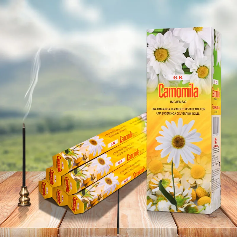 6 Small Boxes In A Big Box India Incense Camomila Aroma Incense Stick Aromatherapy Sleep Health Incense Sticks Home Decor