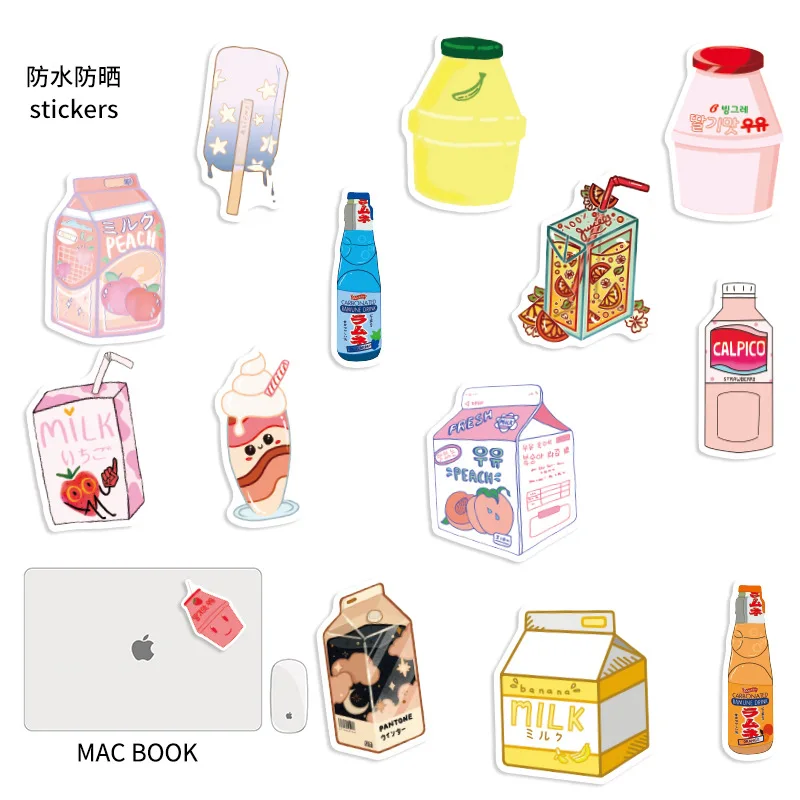 20 pack/lot Creative Drink Stickers Diary Scrapbooking Label Sticker Kawaii stationery gift School Supplies