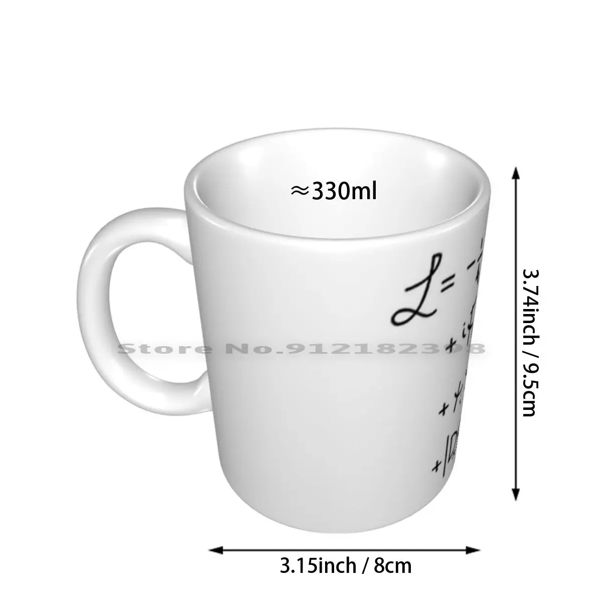 Universe Lagrangian B Ceramic Mugs Coffee Cups Milk Tea Mug Physics Physics Lagrangian Standard Model Quantum Mechanics Higgs