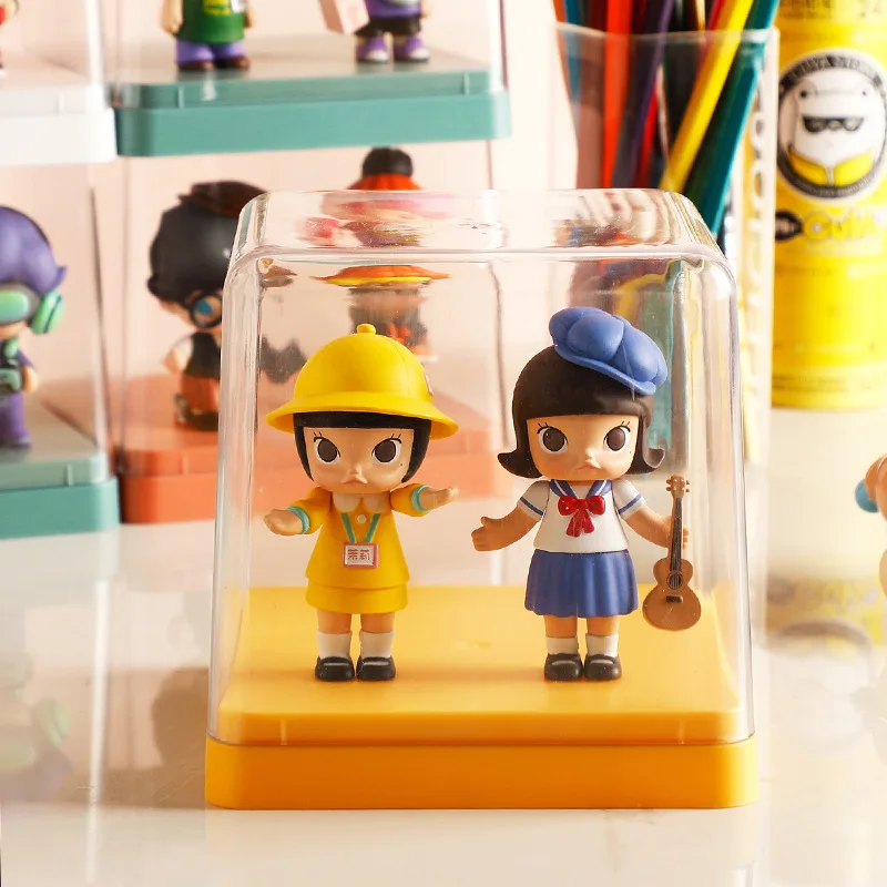 Acrylic Showcase Blind Box Display Case Dustproof Clear Jasmine Bubble Matt Hand-made Toy Doll Organizer Collectibles Show Box