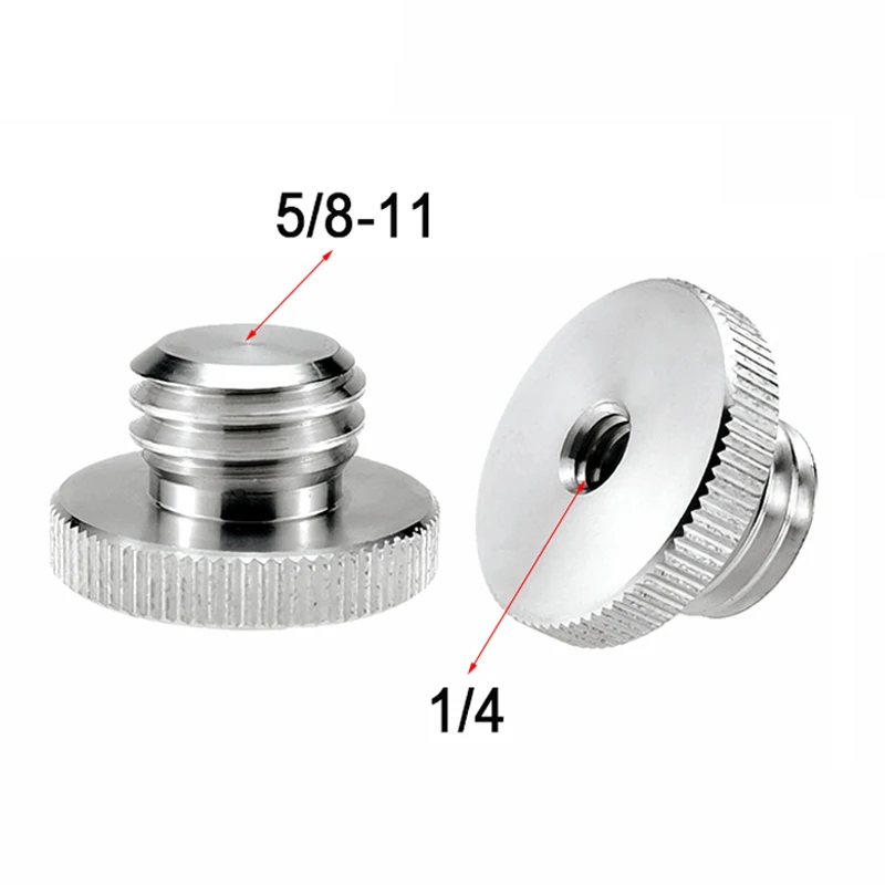 1/4 do 5/8 konwersji śruba Laser podczerwony poziom Adapter do trójnogu śruba mocująca akcesoria fotograficzne dla lustrzanka Monopod