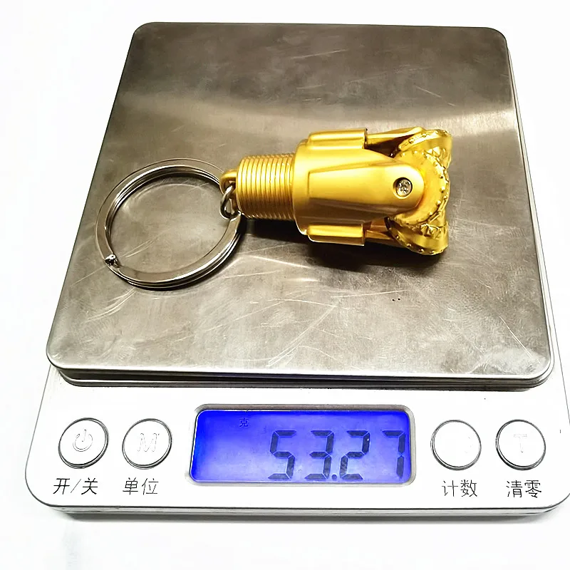 rotary drill bit pendant key chain Oilfield Tricone  oil well oilfield jewelry gifts souvenirs three cone keychain pendan