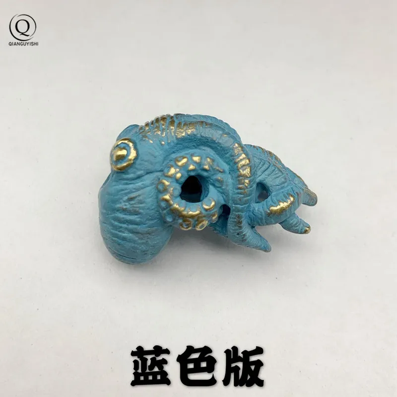 Brass Sea Animal Octopus Knife Bead Vintage Keychain Pendants Outdoor EDC Umbrella Rope Hanging Trinket DIY Paracord Accessories