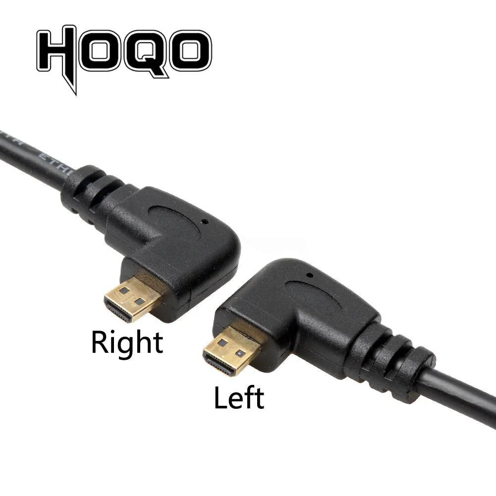 Cable Micro HD a HDMI de 90 grados, compatible con ángulo izquierdo/derecho, para cámara Digital Sony a6400 GH4, tableta de 50cm/150cm