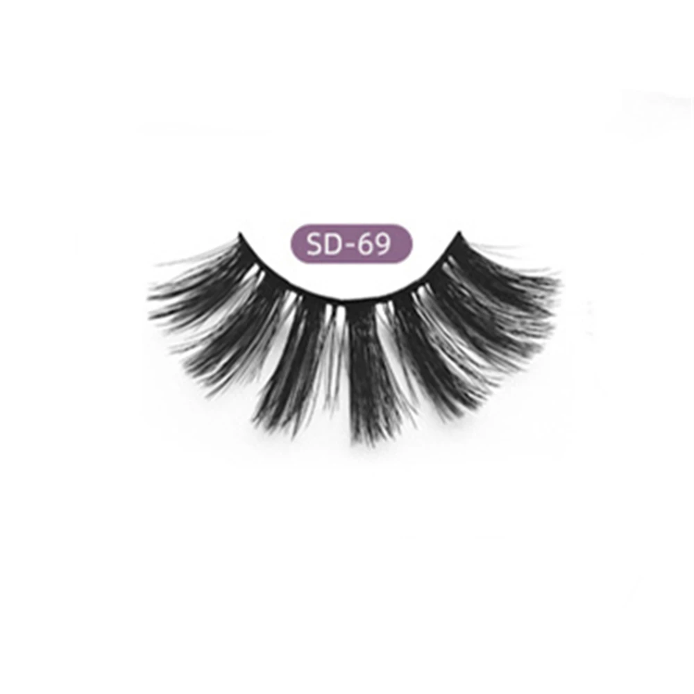 3D False Eyelashes Dramatic Fluffy Soft Wispy Volume Cross Reusable Eyelash MaKeup Tools