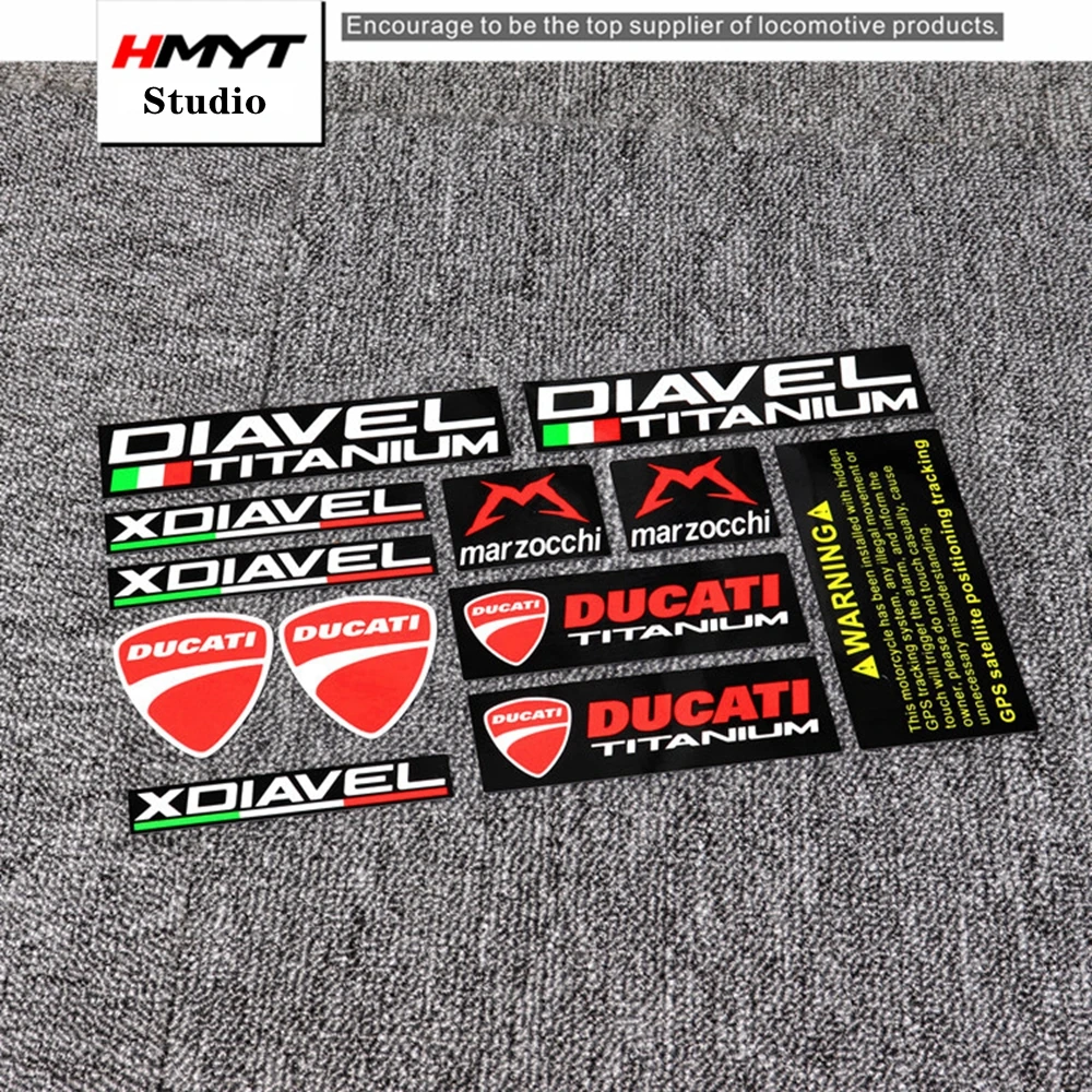 Decorative waterproof reflective sticker for Ducati diavel Hypermotard monster multistrada Superbike Supersport