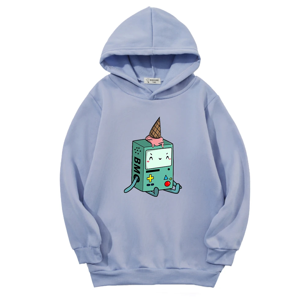 

New Cartoon Adventure Time Pattern Hoodie Children Outwear Fall Spring Autumn Toddler Girl Winter Clothes Kids Sweatshirt 3-14T