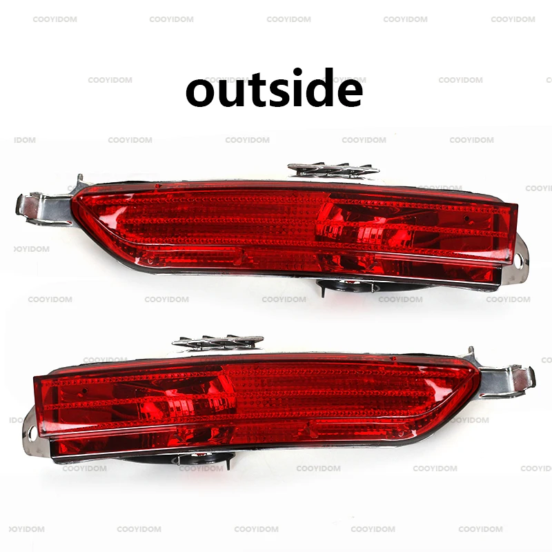 Auto Left Right Rear Bumper Reflector Warning Light Strip Bar For VW Touareg 2011 2012 2013 2014 2015 7P6945105 7P6945106