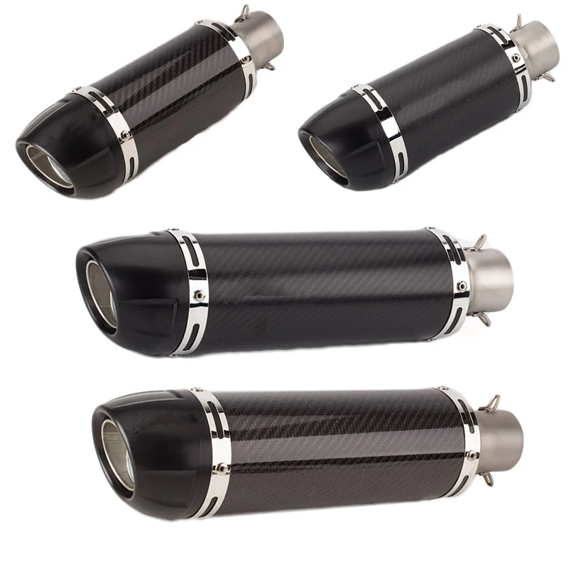 

Carbon Fiber 38-51mm Universal Motorcycle Exhaust Muffler Modified Motorbike Muffler for msx bws Pcx 125 GSR 600 750 250cc