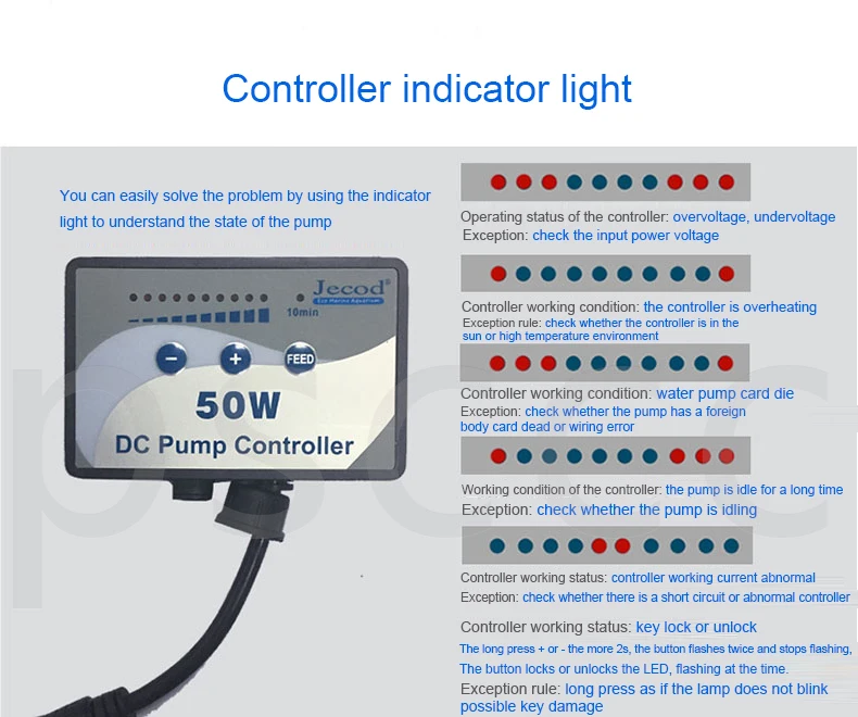 Jebao-水族館用の調整可能な水中制御可能ウォーターポンプ,dcs 1200