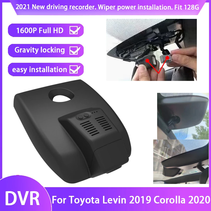 Car Driving Recorder Easy to install For Toyota Levin 2019 Corolla 2020-2022  Car DVR Video Recorder Dash Cam Camera hd 1600P