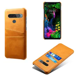For LG G8S G8X Q8 V50 V50S THINQ 5G K50 K40 K20 Card Slots Cover PU Leather+PC Case For LG Q60 W30 W10 V30 S Aristo2 Stylo5 Capa