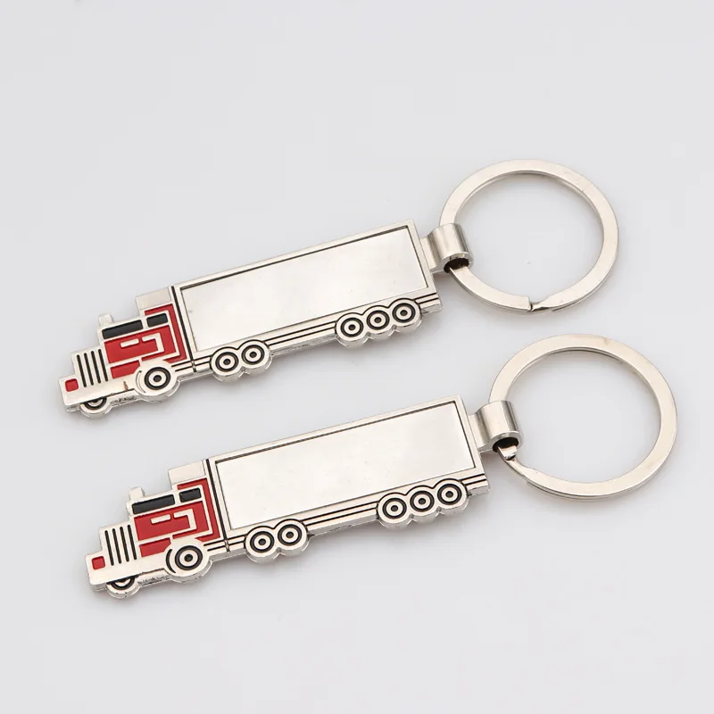 Fashion Cute Metal Truck Lorry Car Key Ring Keyfob Keychain Gift Lovely Keyring Pendant Bag Jewelry Company Promotional