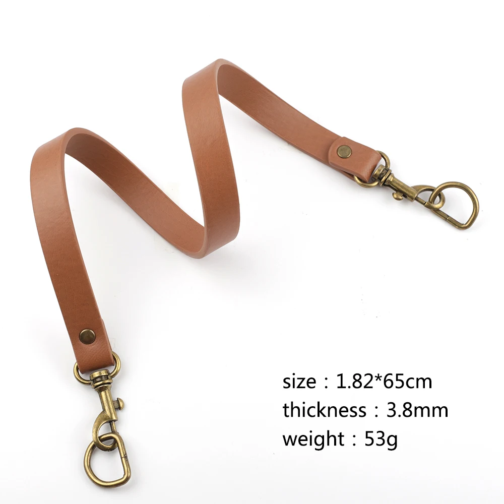 65cm Black Coffee White Tan Bag Strap DIY Replacement PU Leather Shoulder Bags Straps Belts for Handbags Handle Purses