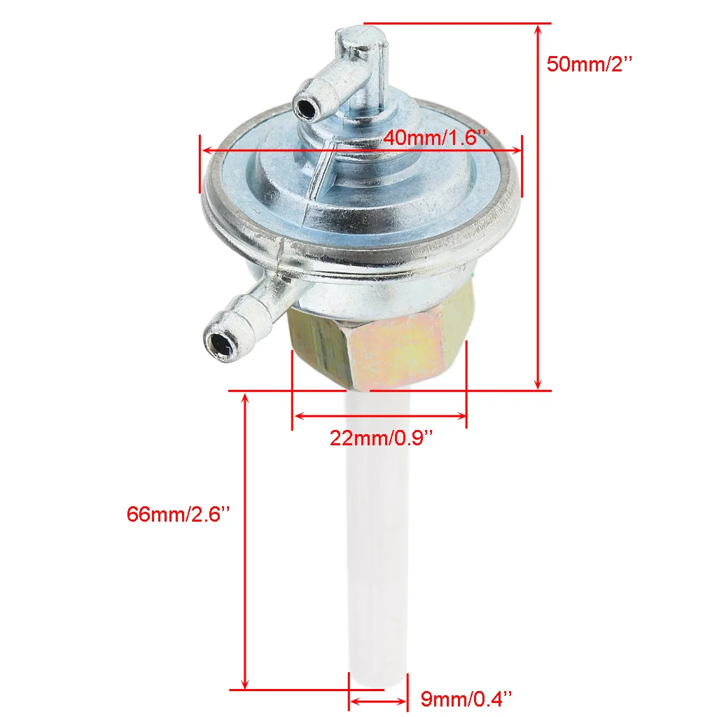 Joli de robinet de gaz de carburant, vanne d'arrêt, Petcock, universel pour moto, scooter