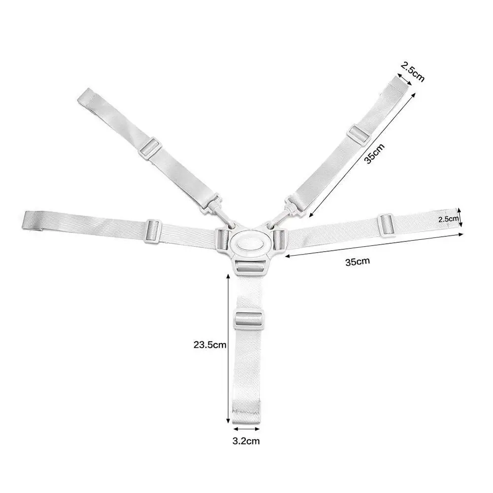 Silla de alimentación Universal para bebé, cinturón de seguridad portátil, arnés de 5 puntos, 60x60cm