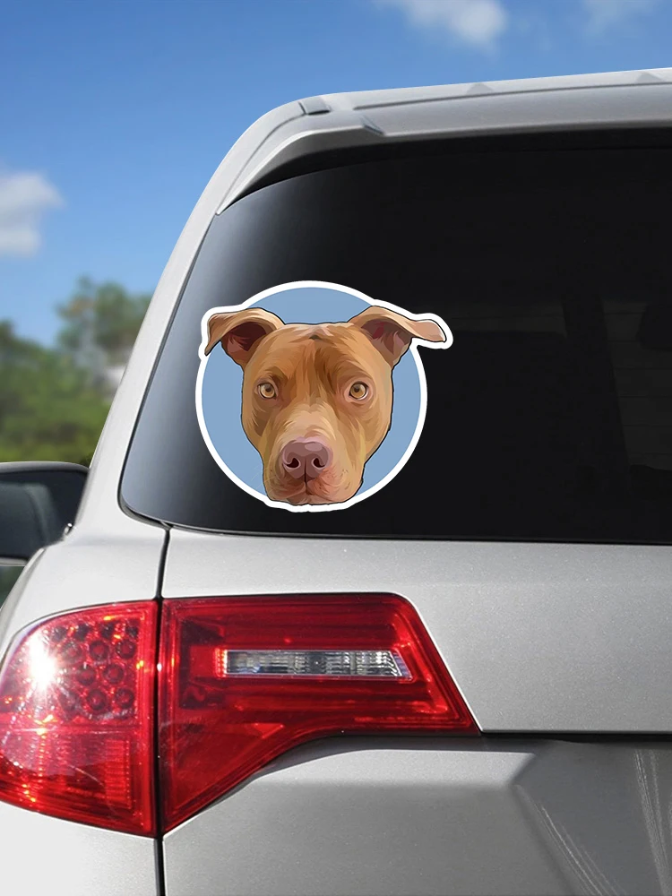 32831 # cinza pitbull cão 13 cm/17 cm auto-adesivo decalque etiqueta do carro à prova dwaterproof água decorações de automóveis no pára-choques janela traseira portátil