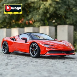 Bburago 1:24 Scale Ferrari SF90 STRADALE Alloy Luxury Vehicle Diecast Cars Model Toy Collection Gift