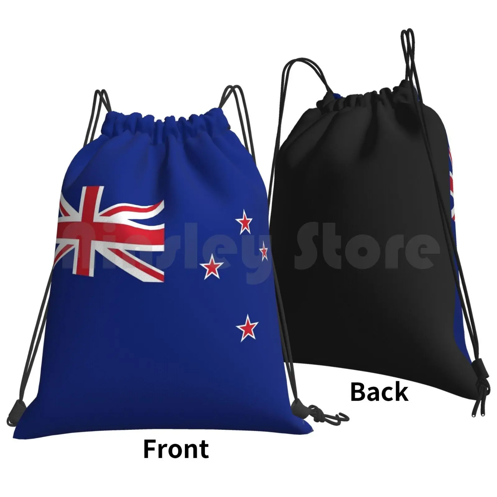 New Zealand Flag Duvet-Kiwi Bedspread Backpack Drawstring Bag Riding Climbing Gym Bag New Zealand New Zealander New Zealand