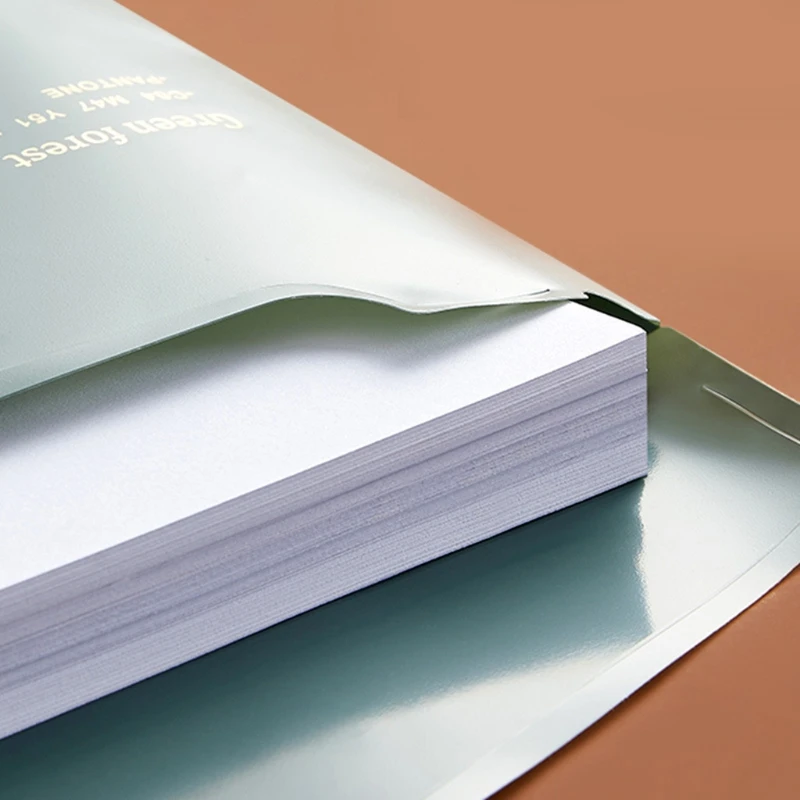 Retro Letter Size File Folder Larger Capacity Document Holder Waterproof Multi-Color for Office Schlool Random Color folder