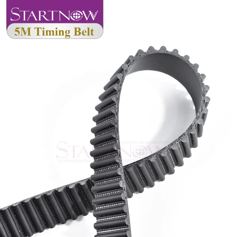 Startnow HTD 5M Series PU Open-Ended Timing Belt Transmission Belts Width 10 15mm 20 30 40mm 50 For 3D Printer CO2 Laser Machine