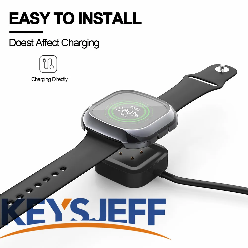 Screen Protector Case Compatible with Fitbit Sense Case /Versa 3 Hard Screen Protector Plated Bumper All Around Cover KJ61008