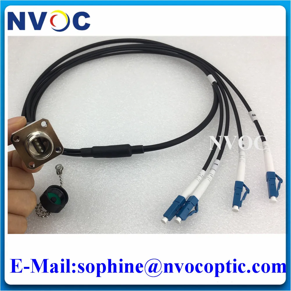 

SMF,4C,G657A1,4.0mm,TPU Armored Cable,0.5/1M,4Cores ODC Female Square to LC/SC/FC/STUPC Armoured Fiber Optical Patch Cord Jumper