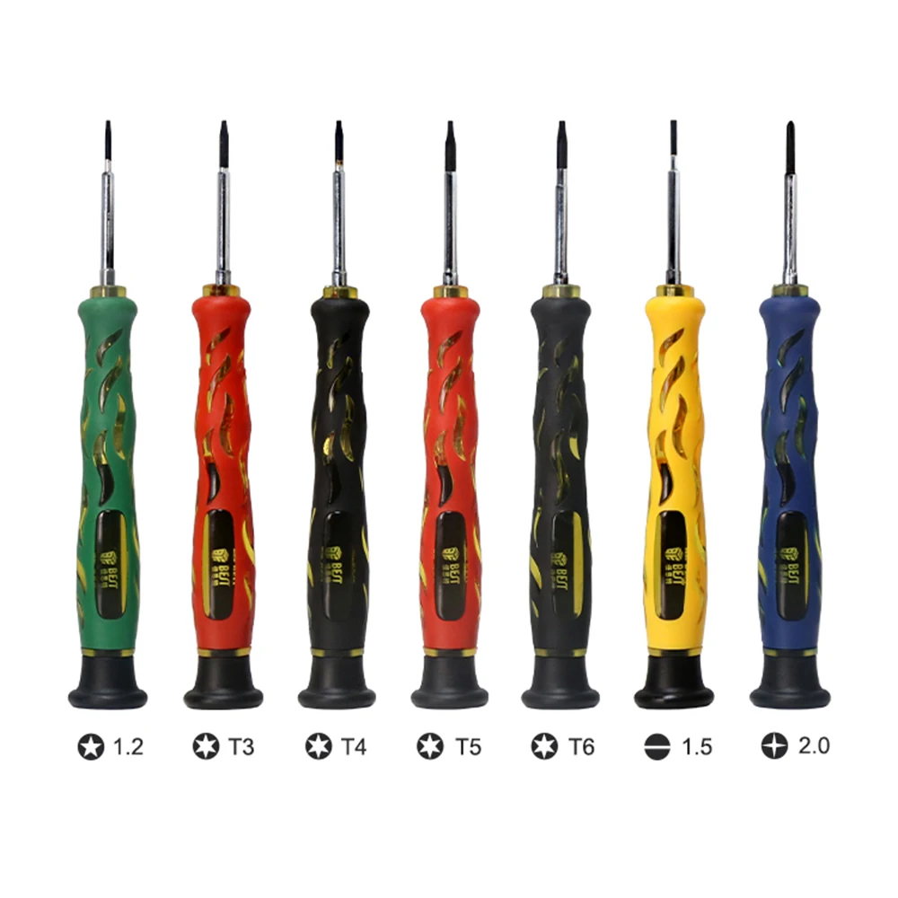 Imagem -02 - Chave de Fenda de Precisão para Iphone Repair Hand Tool Phillips 1.5 Slotted 1.2 Pentalobe t3 t4 t5 t6 2.0 Peça
