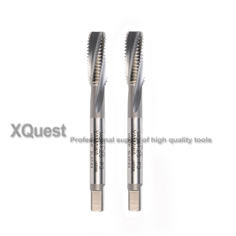 YAMAWA HSS-P Spiral flute taps M3 M4 M5 M6 M8 M10 M12 Machine tap for HRC35 HRC45 heat treated Die steel