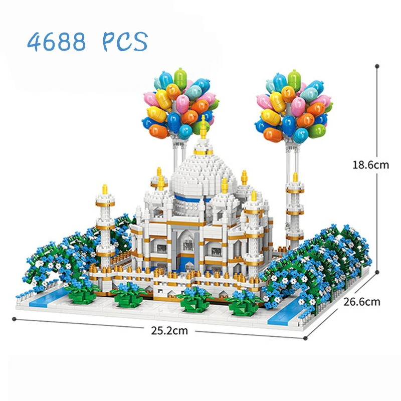 5800PCS Rapunzel Tower Castle Model Creative DIY Building Assembled balloon house Building Blocks Children's Toy Gift view 5