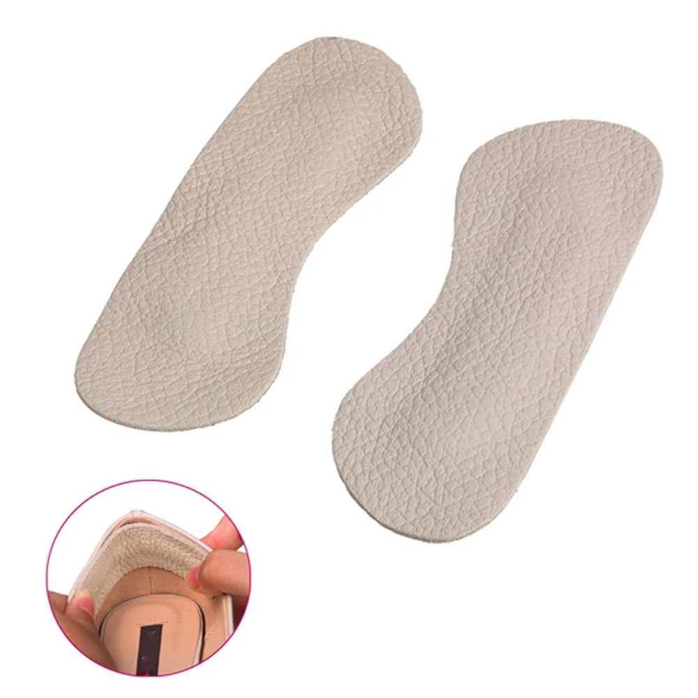 1 Pair High Heel Cushion Shoes Pad Foot Care Shoes Pads Confortable Durable Cow Leather Insole Anti-Off Liner High Heel Cushion