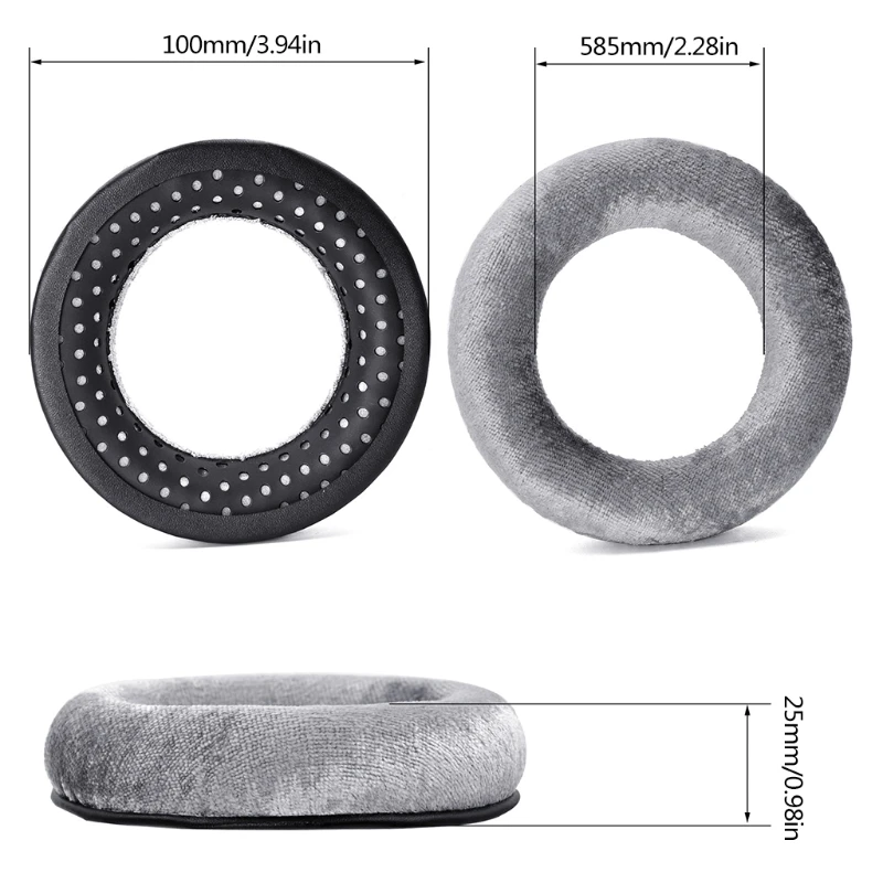 Replacement Velour and Foam Ear Pads for -beyerdynamic DT990 / DT880 / DT770 PRO Headphones High Quality