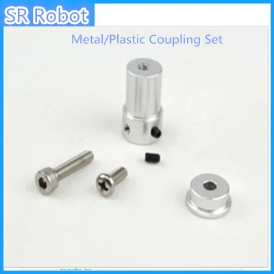 1set Metal/Plastic Coupling Set For 48mm/58mm Mecanum Omni Wheel For Robot Kit And Servo Motor 14135 Diy Wheeled Robotic Car Toy