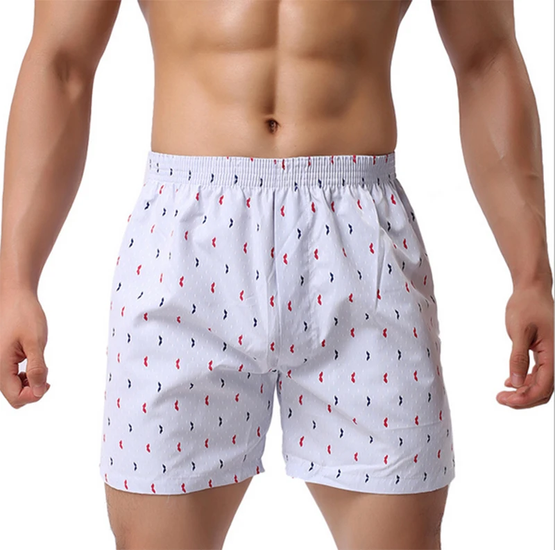 New Men Underwear Sexy Boxers Loose Shorts Men\'s Trunks Comfortable Short Sleep Homewear Men Casual Boxer Underpants Nightwear