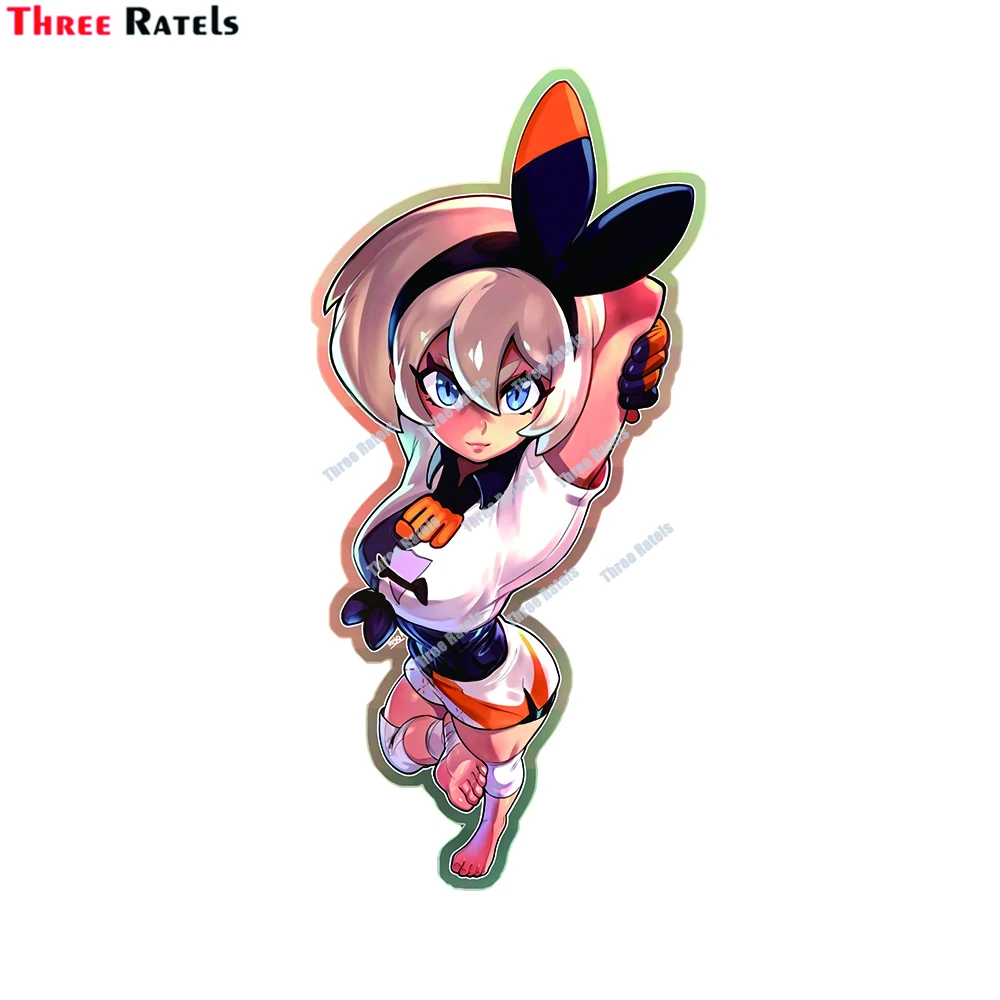 Three Ratels E141 Funny Anime Girl Sticker in the Car Accessories Custom Stickers for Various Size Style Decals Auto Products