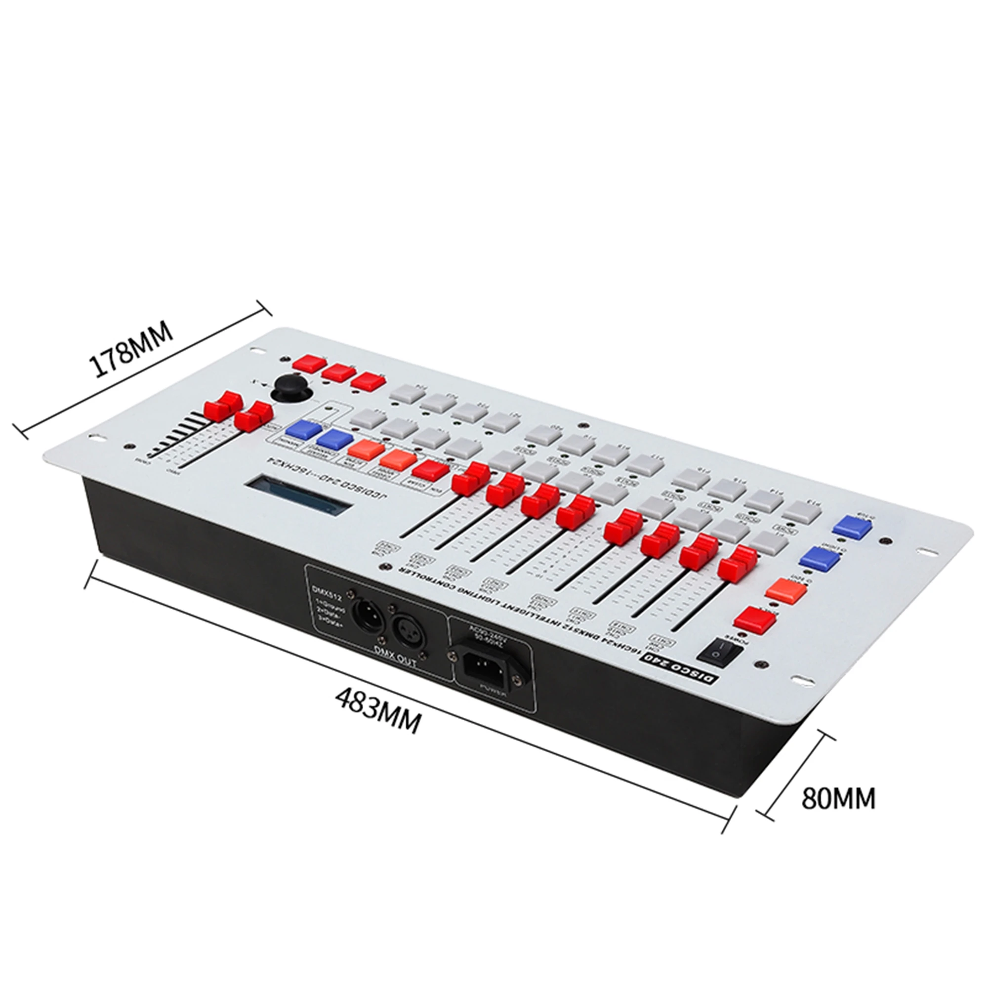 Imagem -06 - Controlador Dmx 512 240 Console Painel Misturador Canais de Luz Equipamento de Controle de Efeitos de Iluminação Cabeçote Móvel para Palco