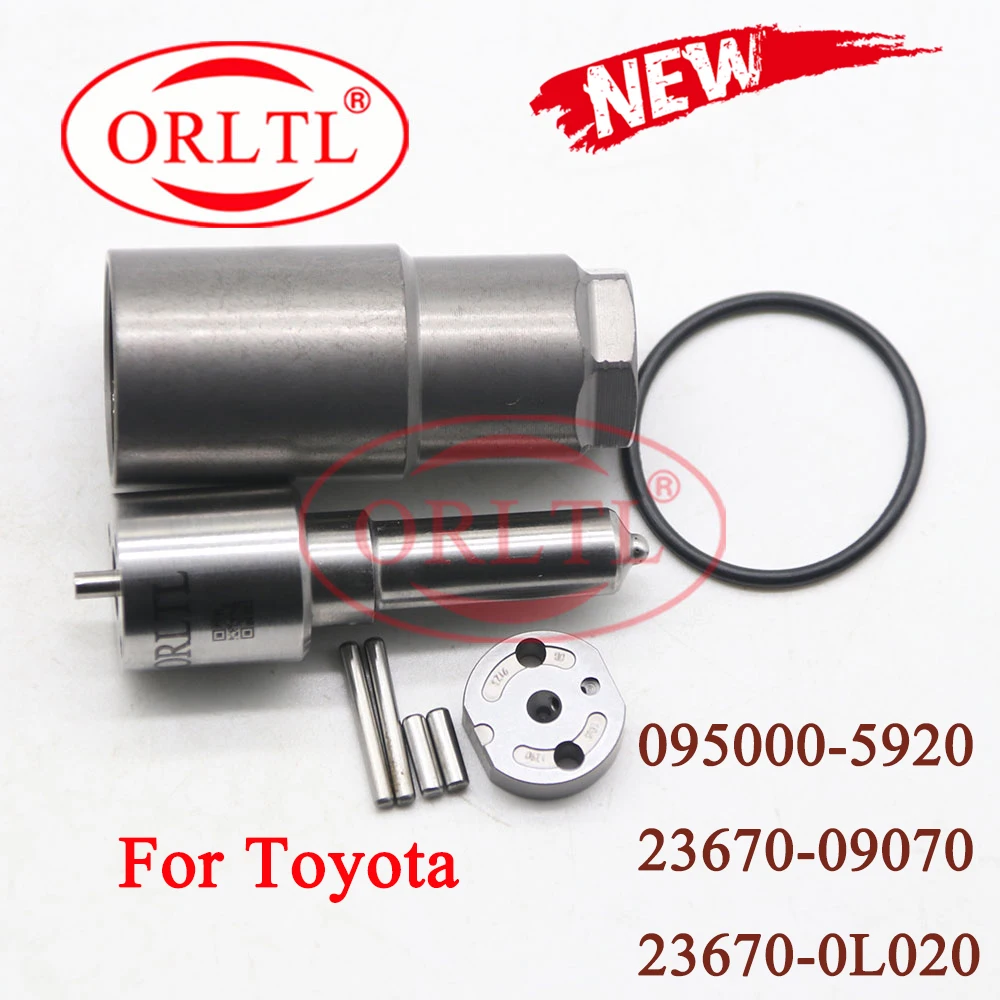 ORLTL Repair Kits Nozzle DLLA155P863 Valve Plate, Pin, For Toyota 095000-8650 23670-09070  23670-0L020 23670-30370 23670-30240