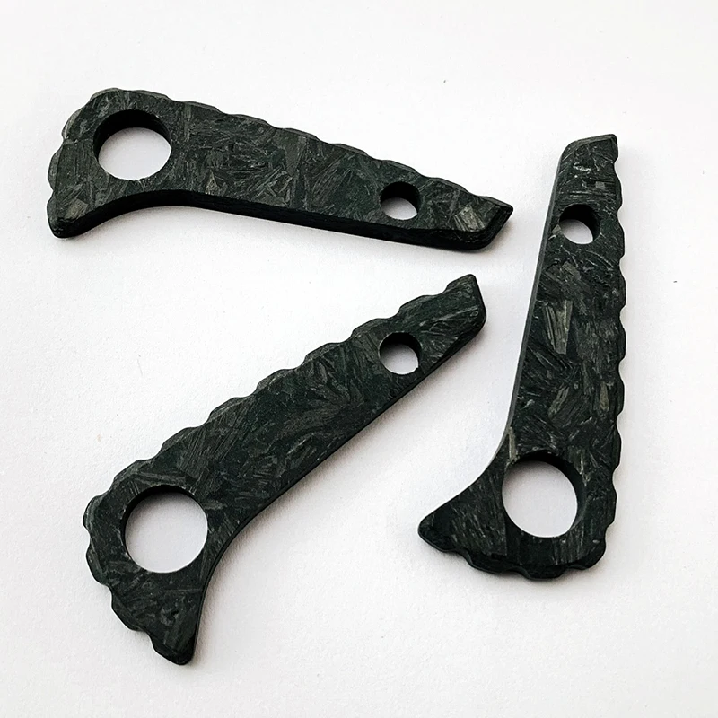 1PieceCustom Made Marbled CF คาร์บอนไฟเบอร์ Paramilitary 2 Backspacer PM2 Custom กลับ Spacer มีดพับชิ้นส่วนทำอุปกรณ์เสริม