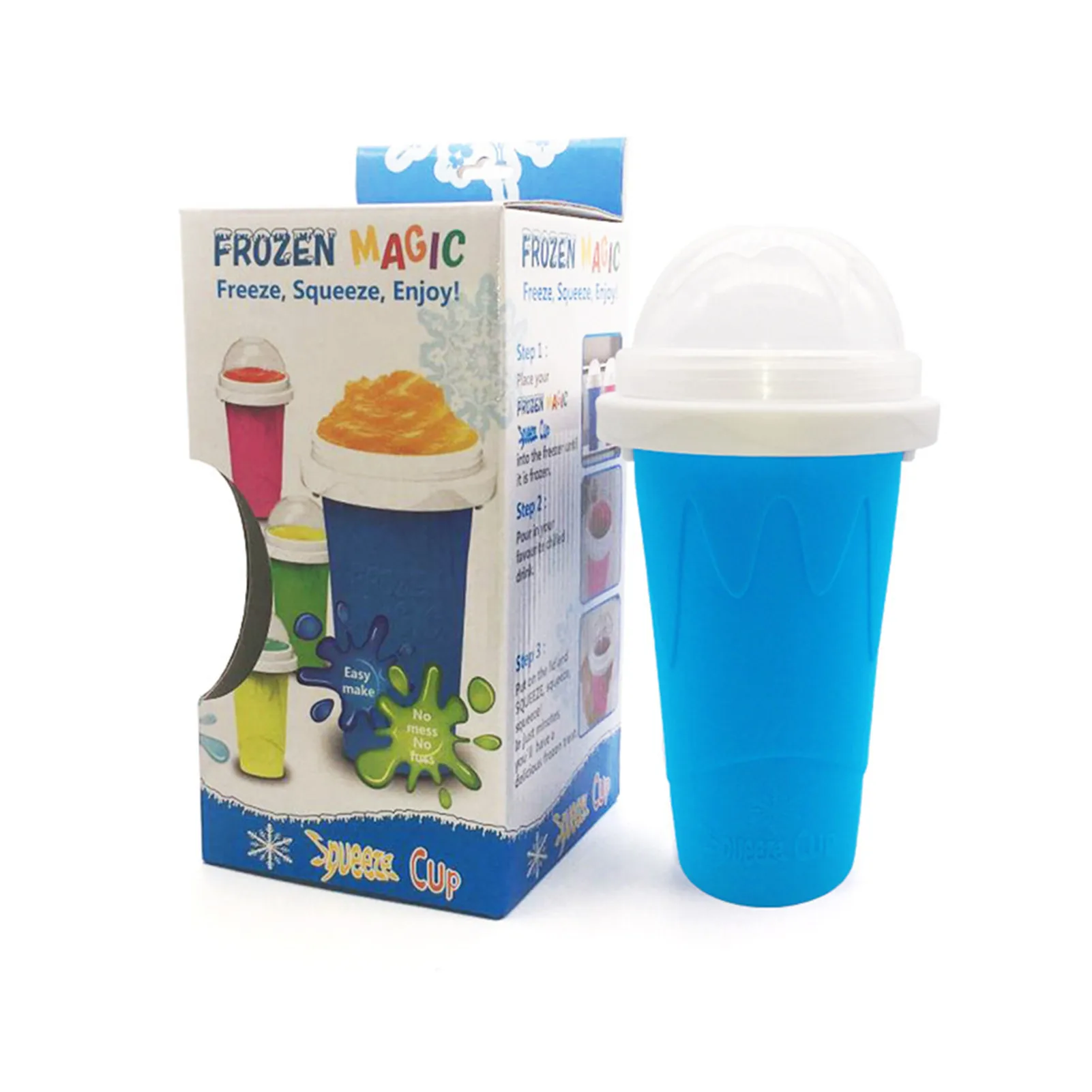 Slush Maker Cup Smoothie Cooling Cup Household Ice Crusher Quick Frozen Slushie Cooling Cups For Homemade DIY Milk