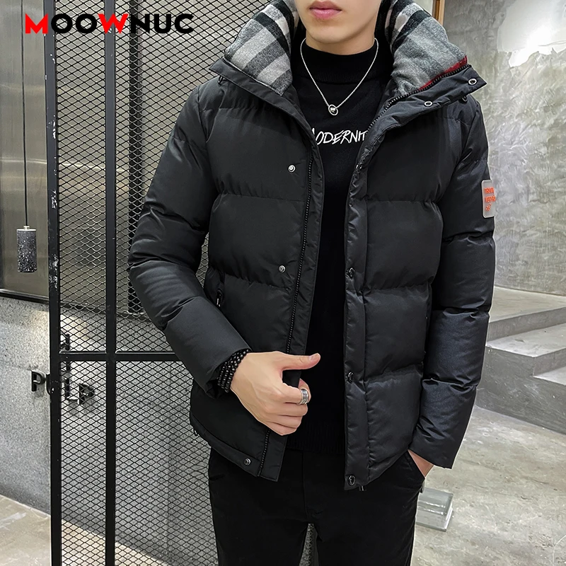 2021 New Winter Men\'s Fashion Parkas Male Overcoat Windbreaker Casual Jacket Thick Classic Windproof Long Sleeve Business Hombre